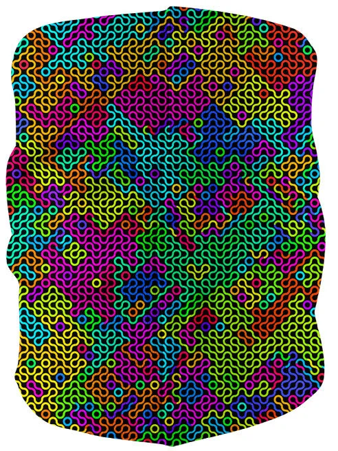 Kaleidoscope Mesh Bandana Mask sold by iEDM product image thumbnail 2