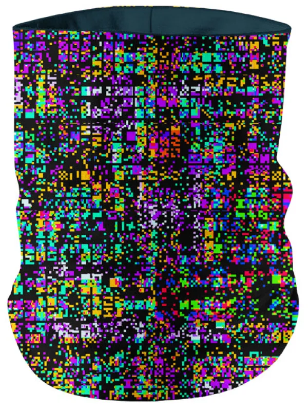8-Bit Trippy Glitch Bandana Mask made by iEDM