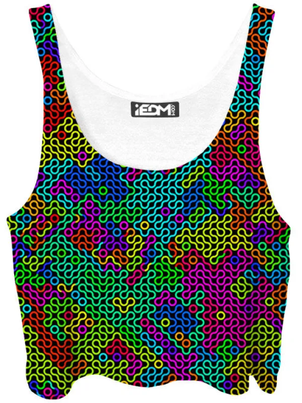 Kaleidoscope Mesh Crop Top made by iEDM