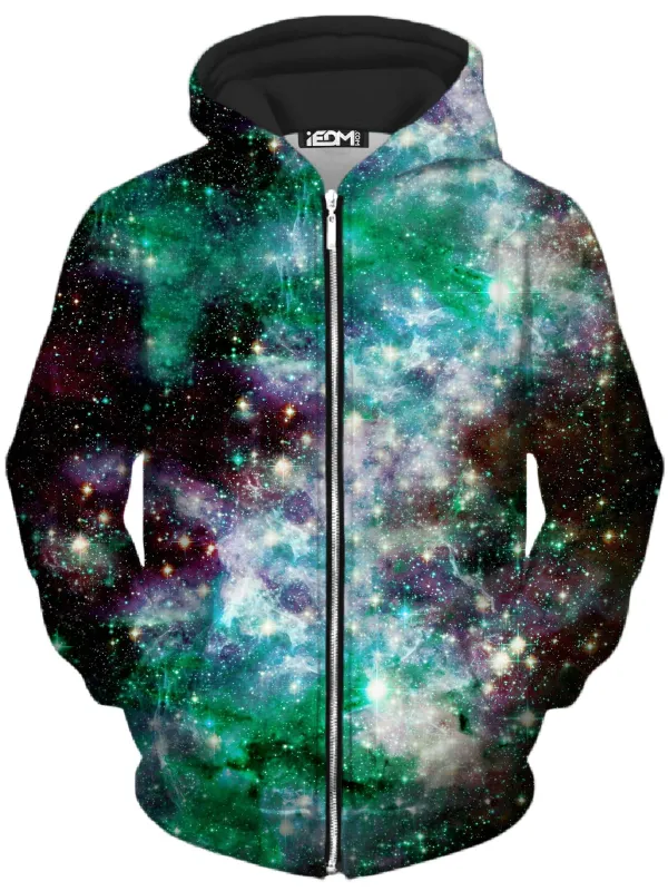 Galaxy Unisex Zip-Up Hoodie made by iEDM