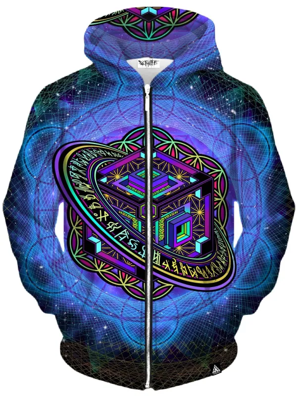 Perspective Unisex Zip-Up Hoodie made by iEDM
