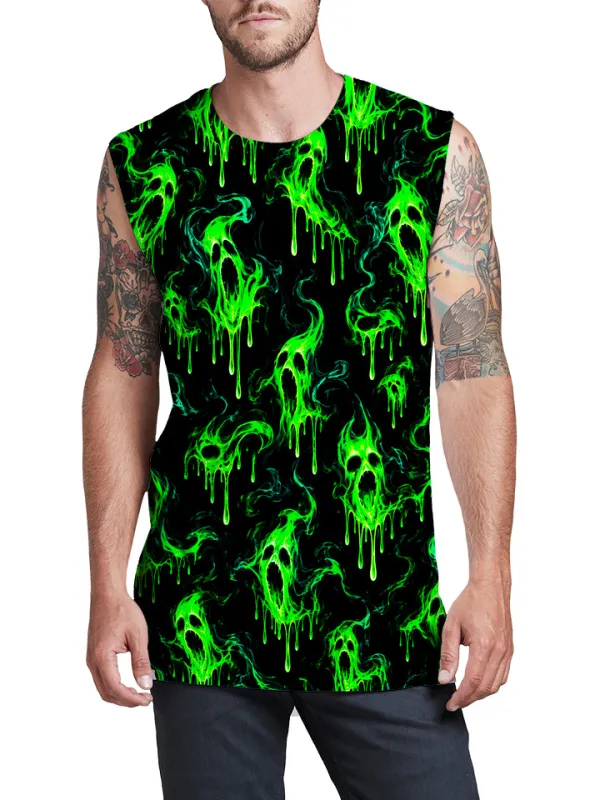 Ghost Drip Men's Muscle Tank made by iEDM