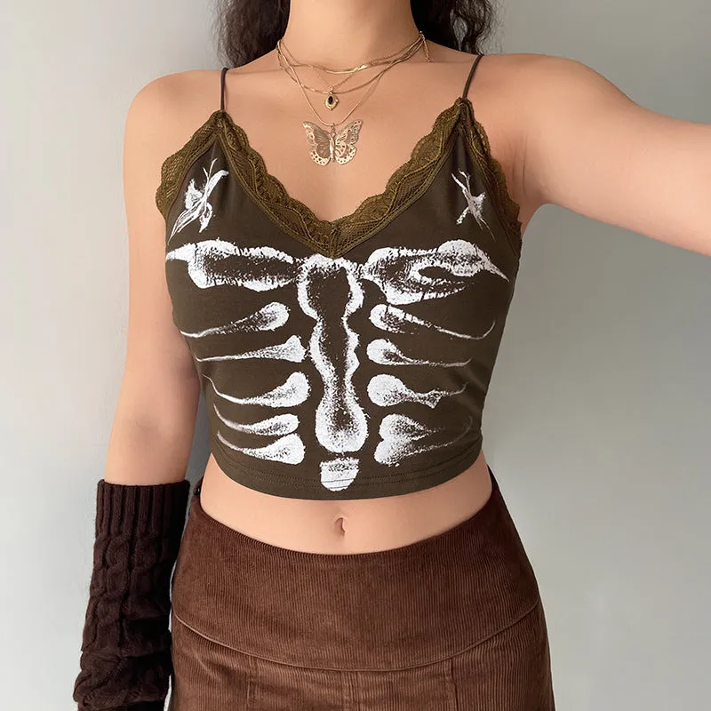 Feel It In My Bones Crop Top sold by Empty Soda product image thumbnail 3