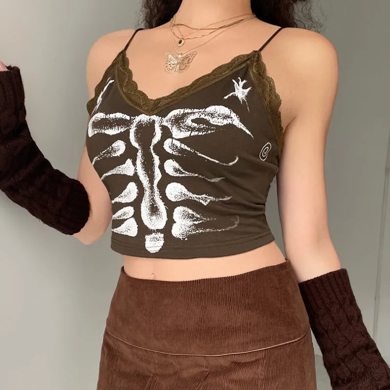 Feel It In My Bones Crop Top sold by Empty Soda