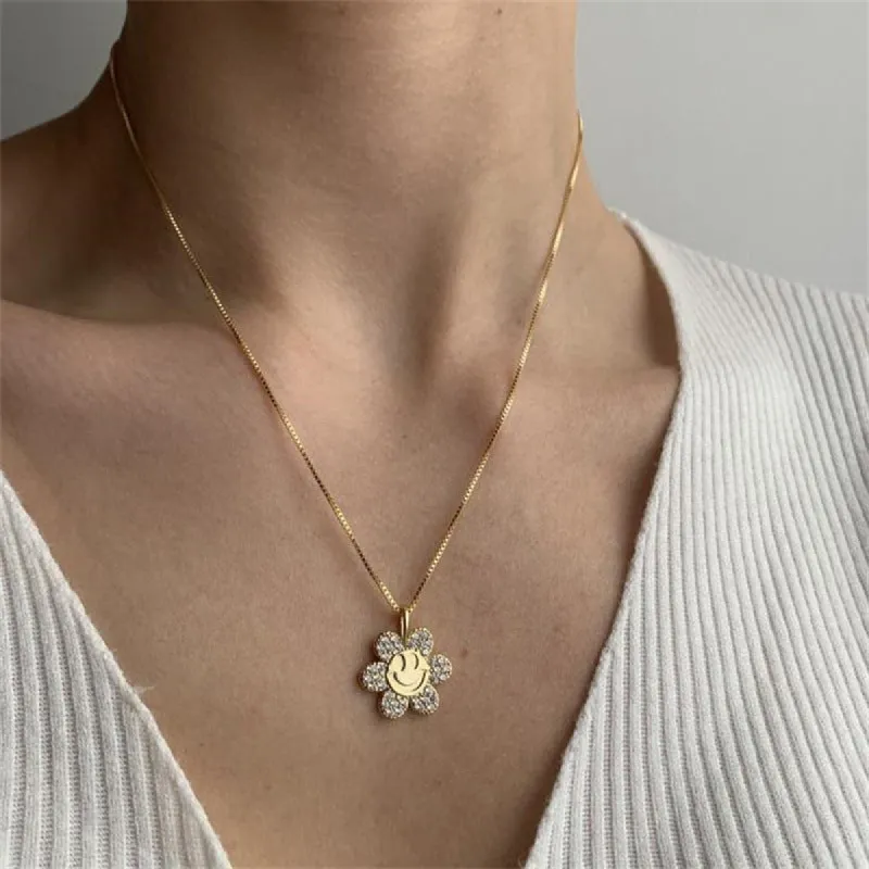 Diamond Daisies Necklace sold by Empty Soda