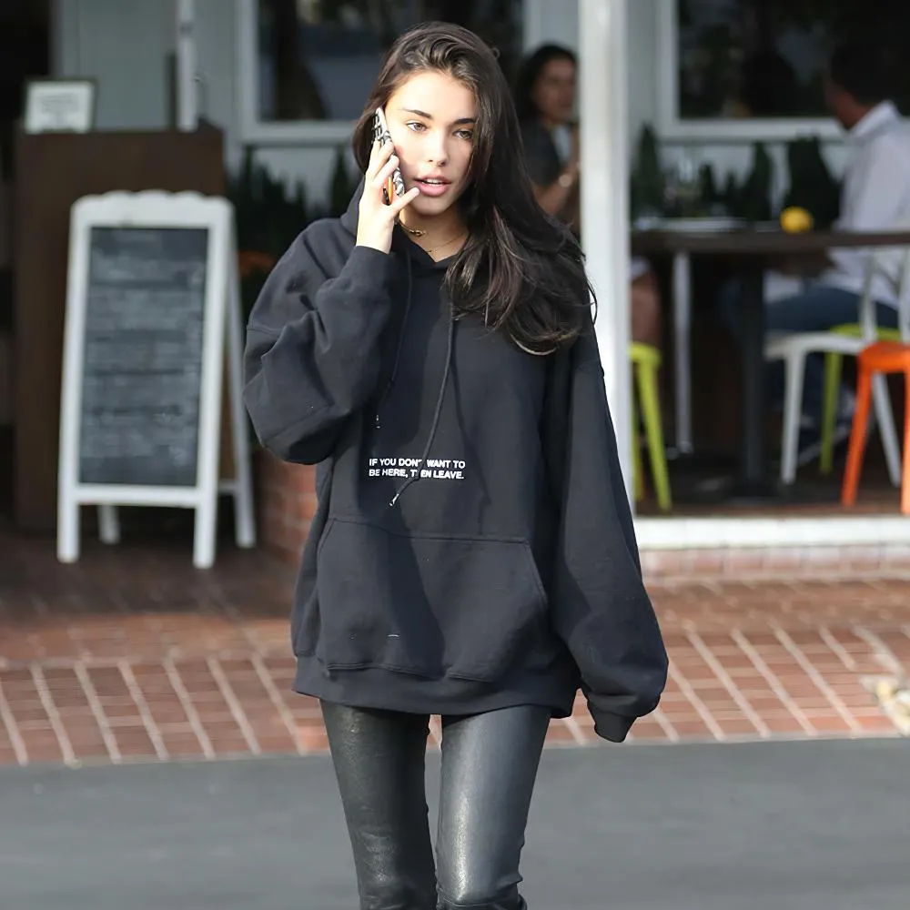 Then Leave Oversized Hoodie sold by Empty Soda product image thumbnail 2