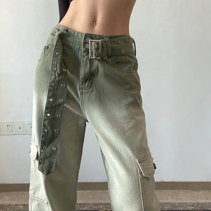 Green Flag Cargo Pants sold by Empty Soda