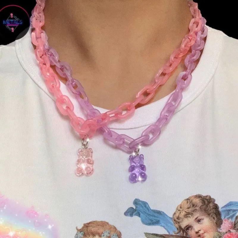 Sugar Bear Babe Chain Necklace sold by Empty Soda