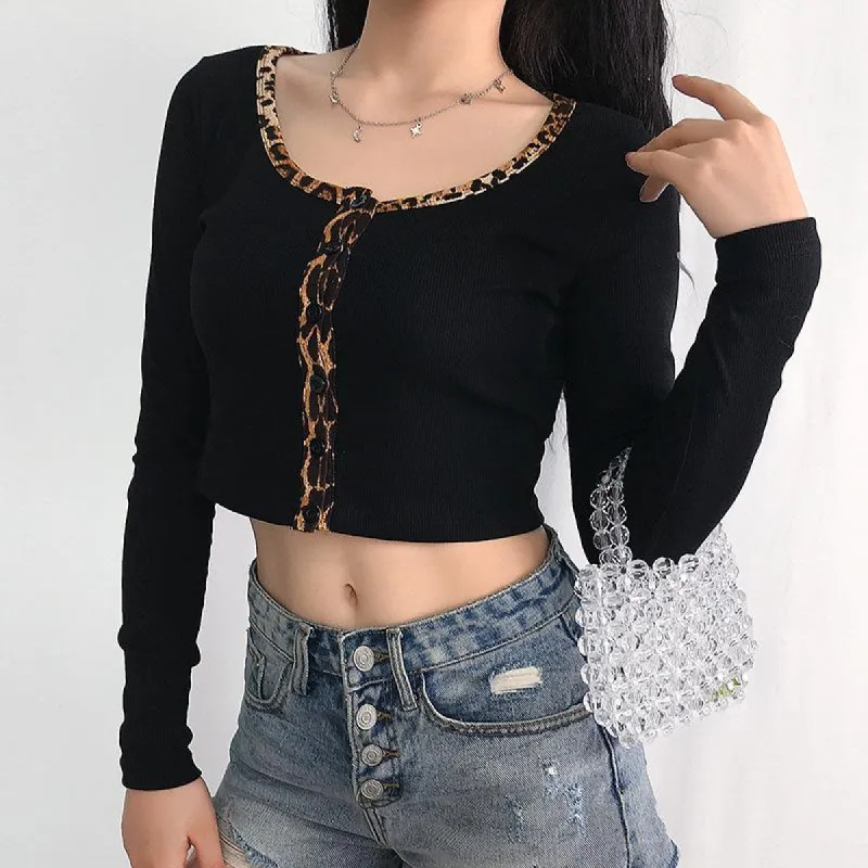 Wild Thoughts Long Sleeve Crop Top sold by Empty Soda