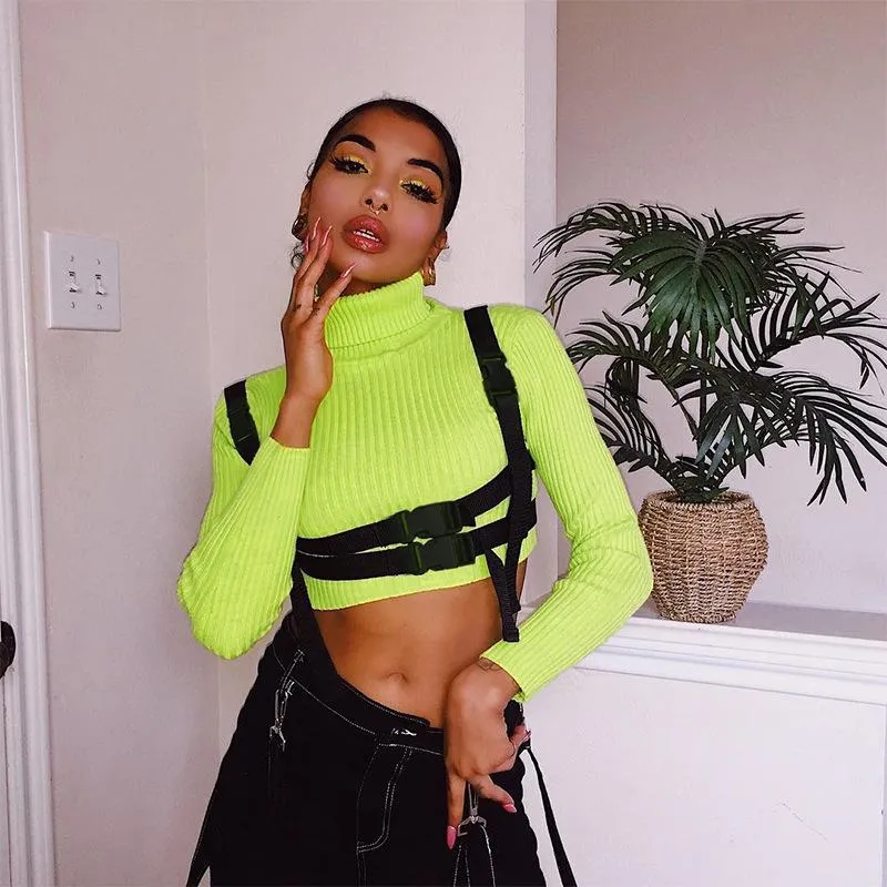 Buckle Me Up Babe Long Sleeve Crop sold by Empty Soda product image thumbnail 4