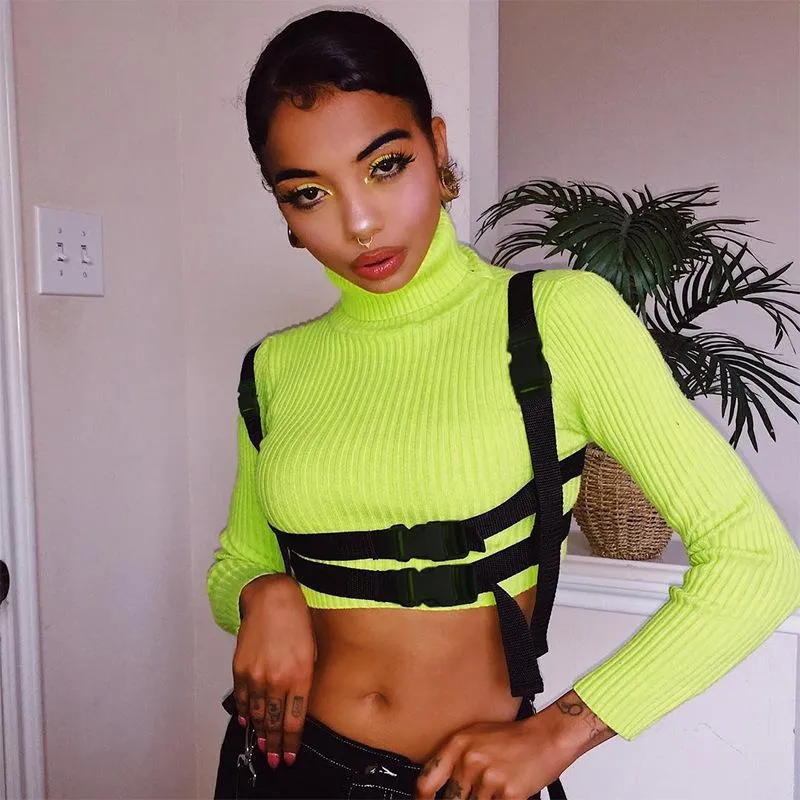 Buckle Me Up Babe Long Sleeve Crop sold by Empty Soda