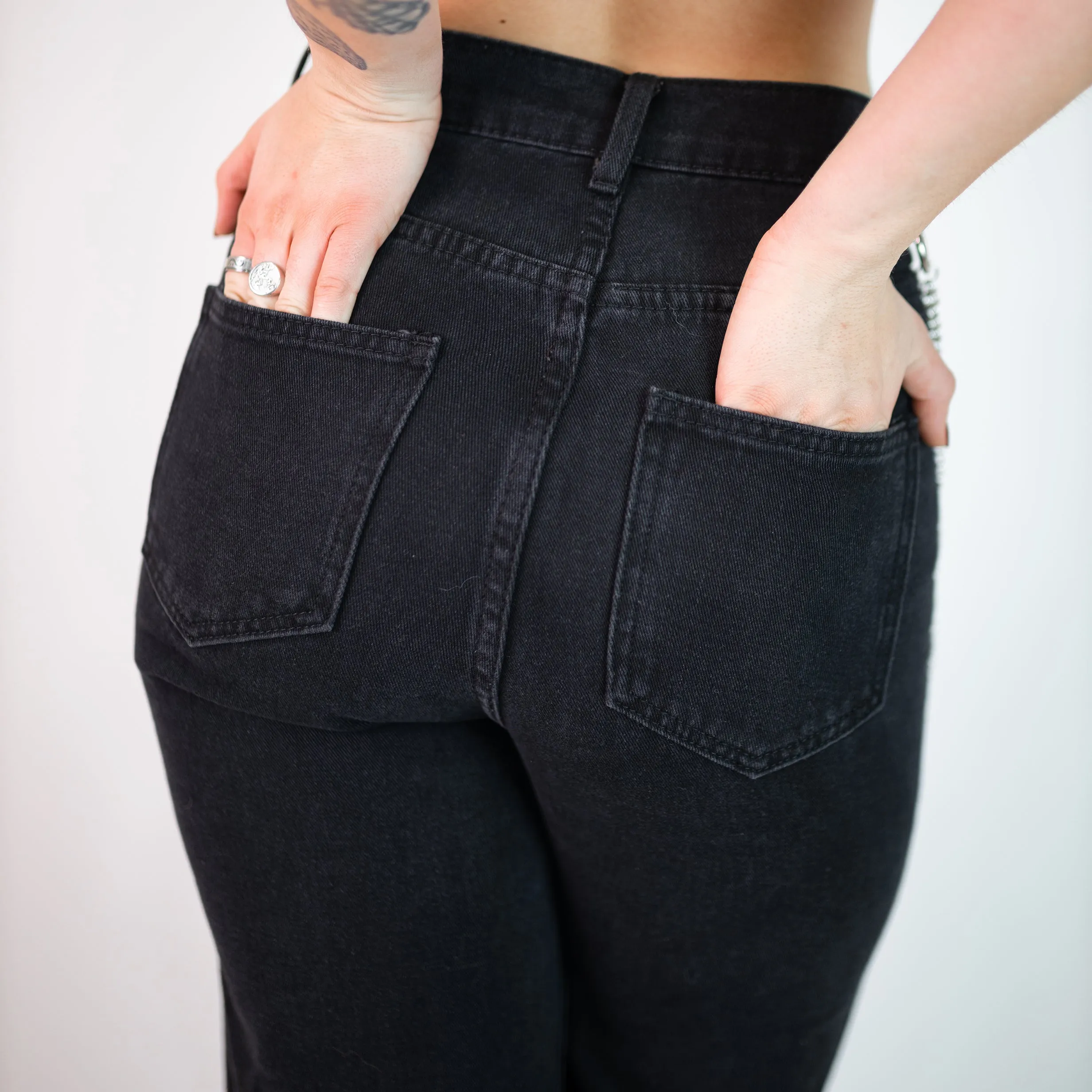 Black Hip Hop Pants sold by Empty Soda product image thumbnail 3