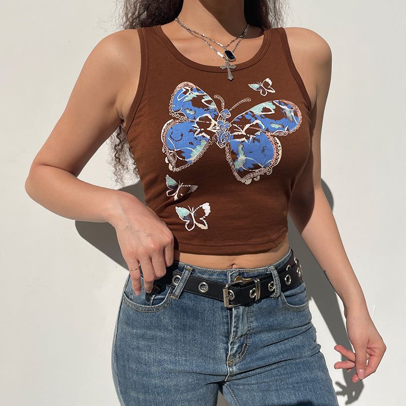 Flawless Flutter Butterfly Crop Top sold by Empty Soda product image thumbnail 2