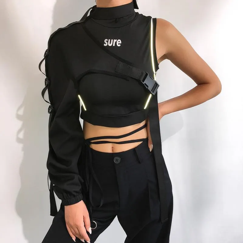 Switchin' Up Ur Game One Sleeve Buckle Jacket sold by Empty Soda
