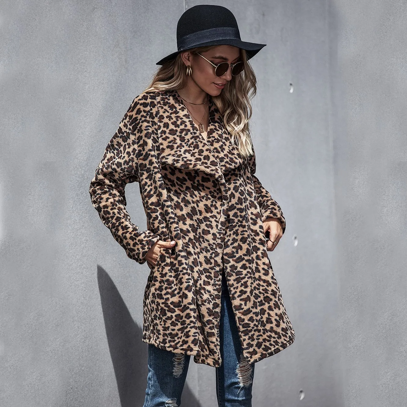 She Killin' It Leopard Coat sold by Empty Soda product image thumbnail 4