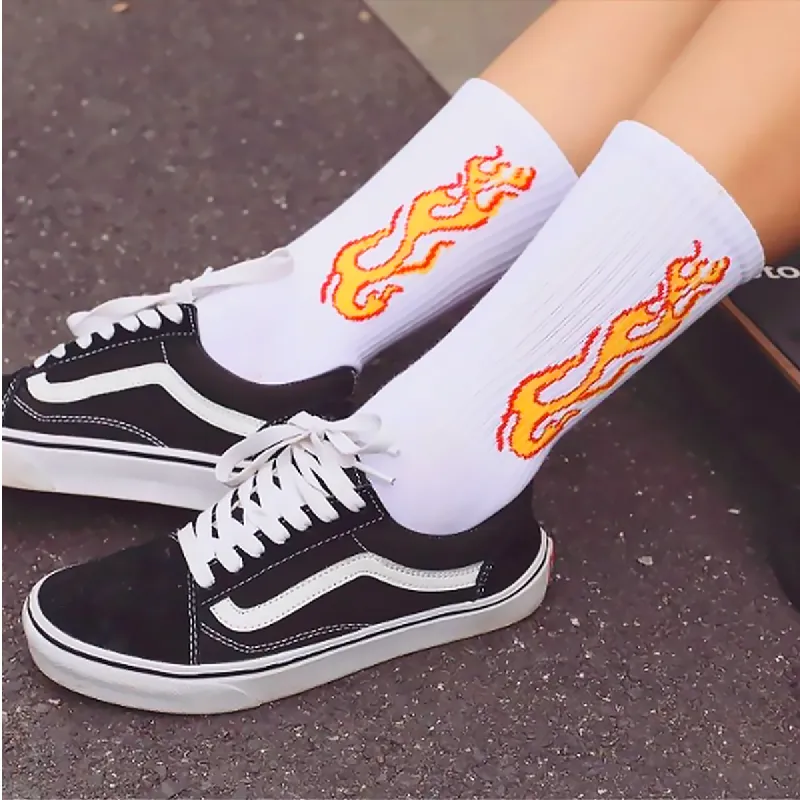 Hestia Full Flame Crew Length Socks sold by Empty Soda