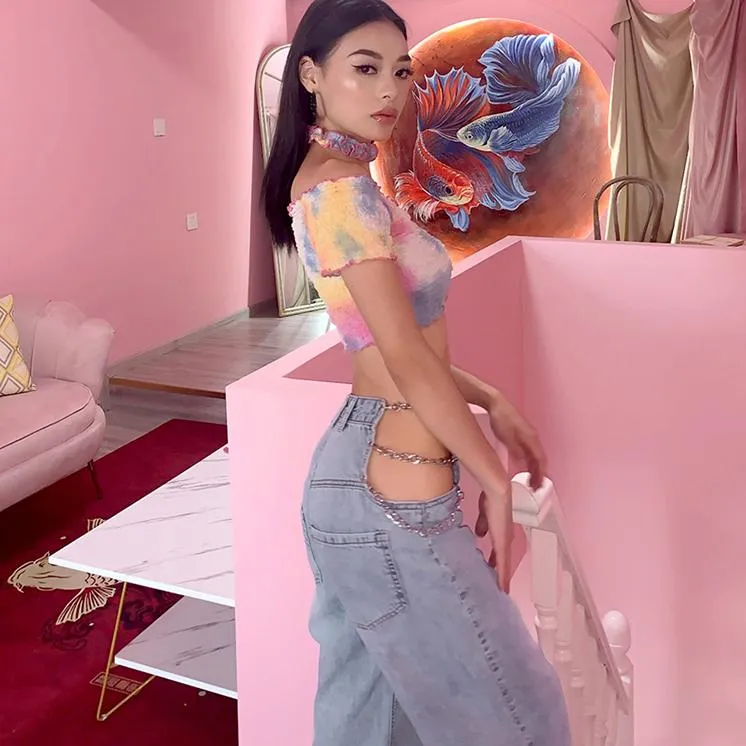 Hips Like Shakira Jeans sold by Empty Soda product image thumbnail 5