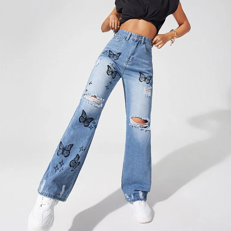 Starry Flight Jeans sold by Empty Soda