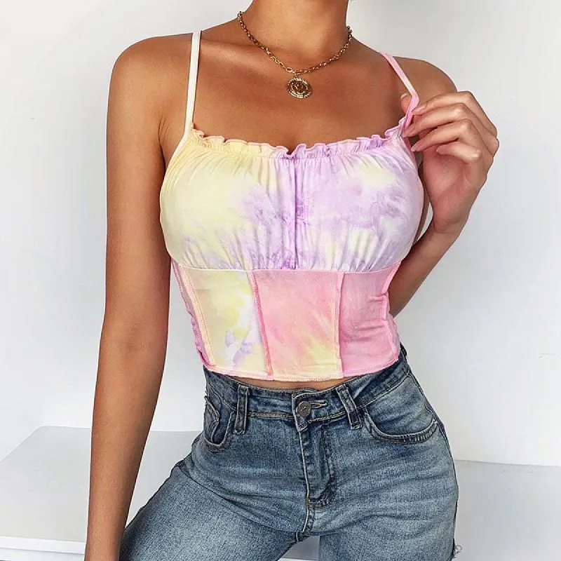 Frilly Fantasy Strappy Tank Top sold by Empty Soda