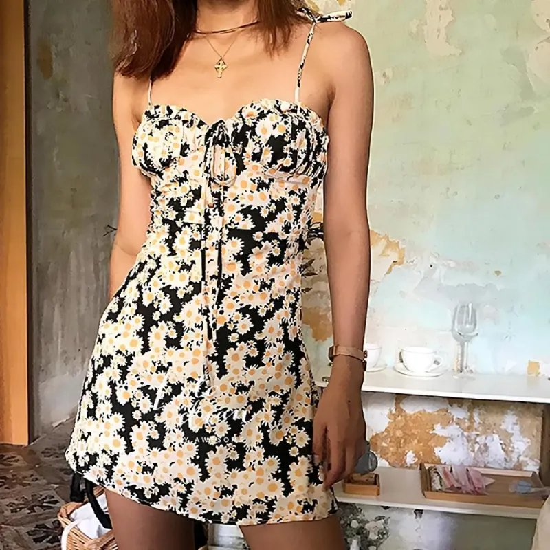 Delilah Floral Shift Dress sold by Empty Soda