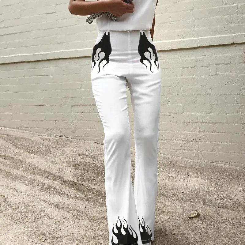 Full Throttle Fiery Wide Leg High Waisted Pants sold by Empty Soda product image thumbnail 2