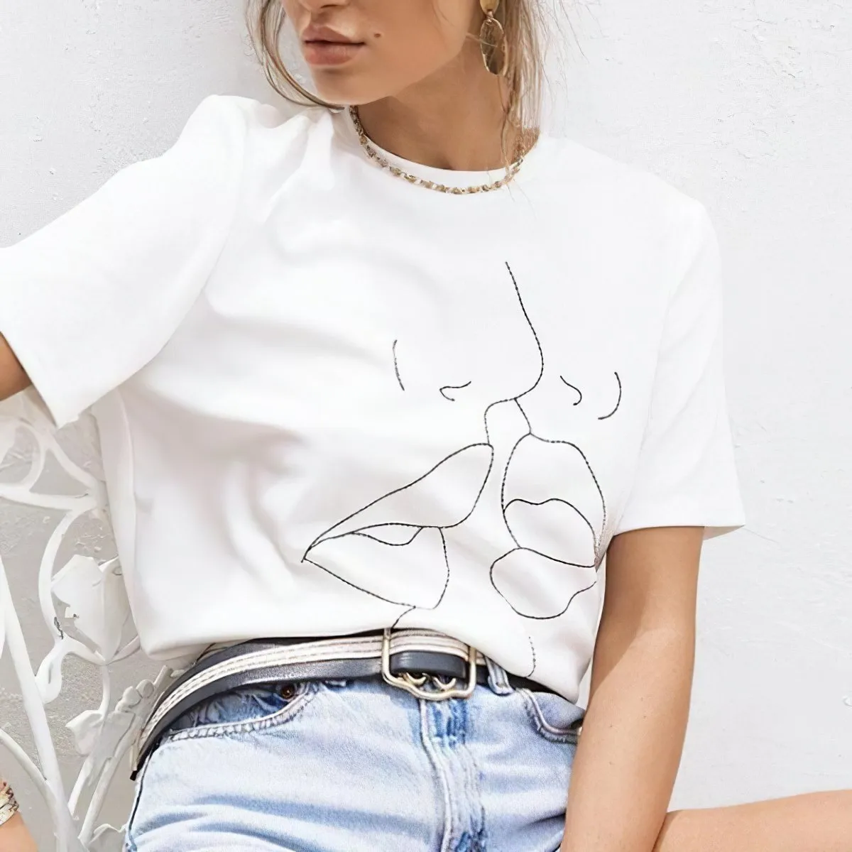 Just The Kiss Tee sold by Empty Soda