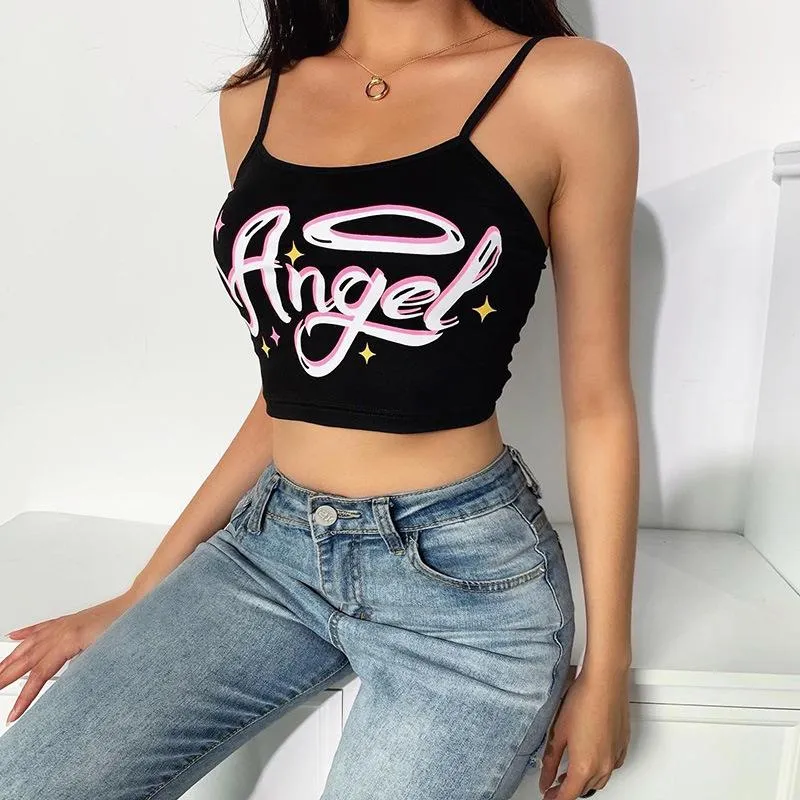 Angel Of Your Dreams Crop Top sold by Empty Soda product image thumbnail 4
