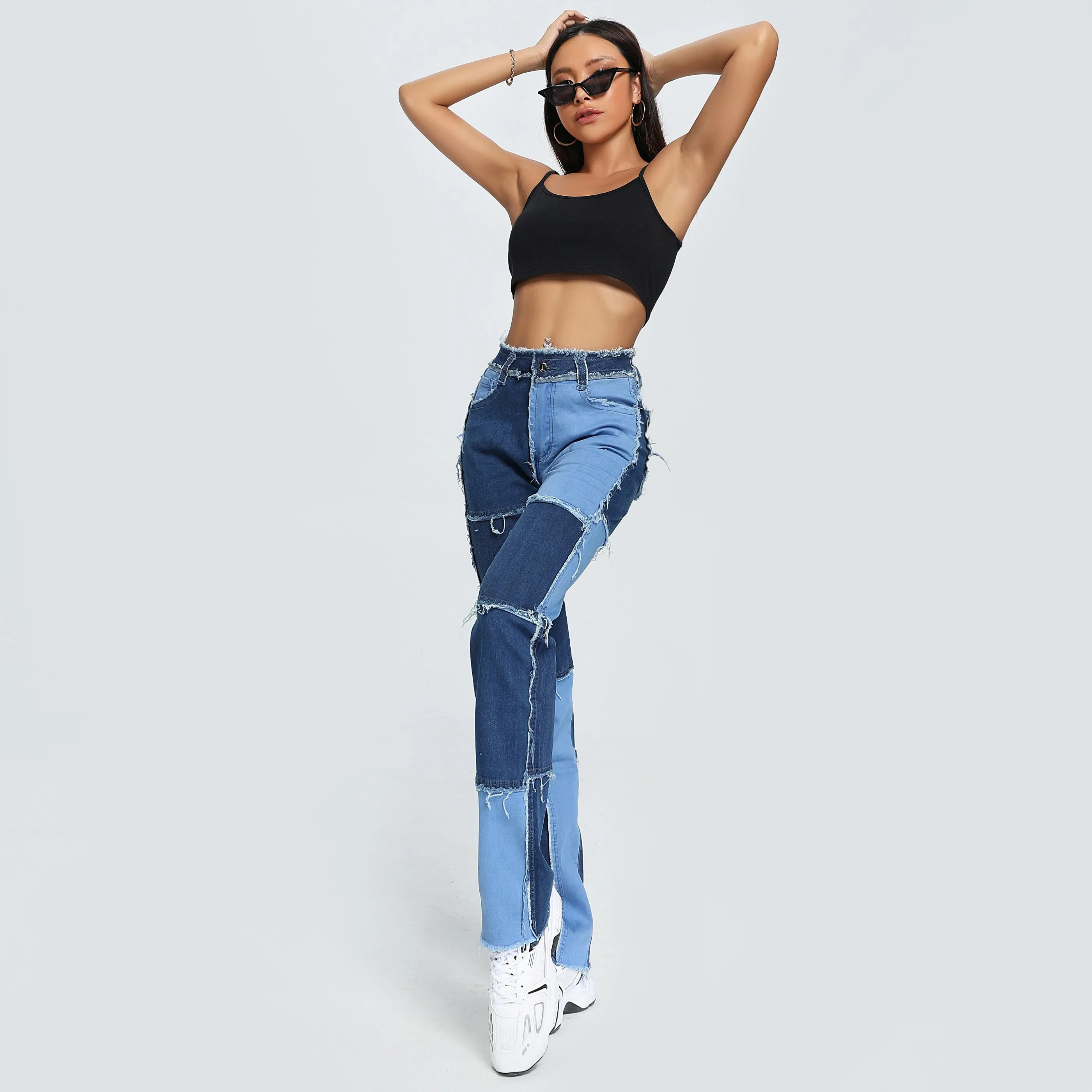 Perfectly Patched Up Jeans sold by Empty Soda product image thumbnail 3