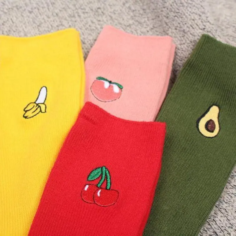 Squeeze The Day Crew Length Socks sold by Empty Soda