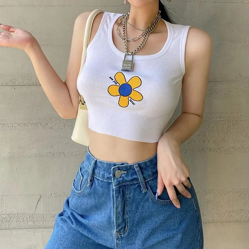 Daisy See U Later Crop Top sold by Empty Soda product image thumbnail 2