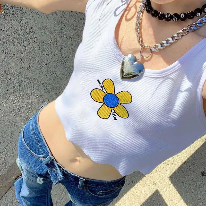 Daisy See U Later Crop Top sold by Empty Soda