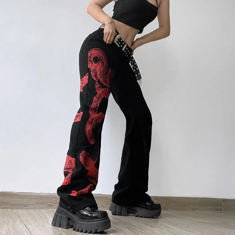 Toxic Tendencies Snake Jeans sold by Empty Soda