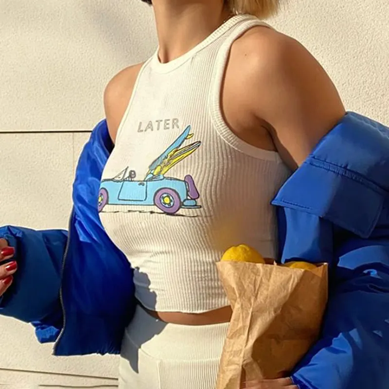 Laters Babe Crop Top sold by Empty Soda product image thumbnail 3