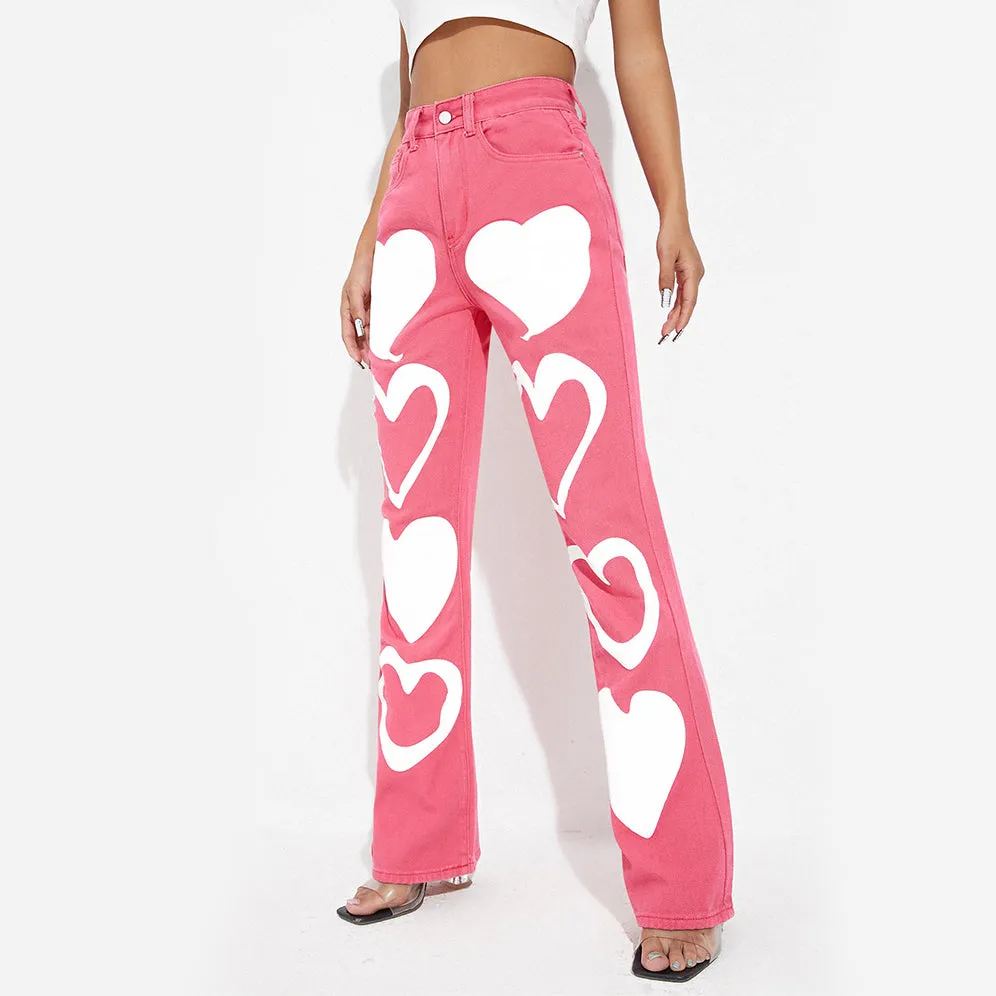 Flirty Fun Heart Jeans sold by Empty Soda product image thumbnail 3