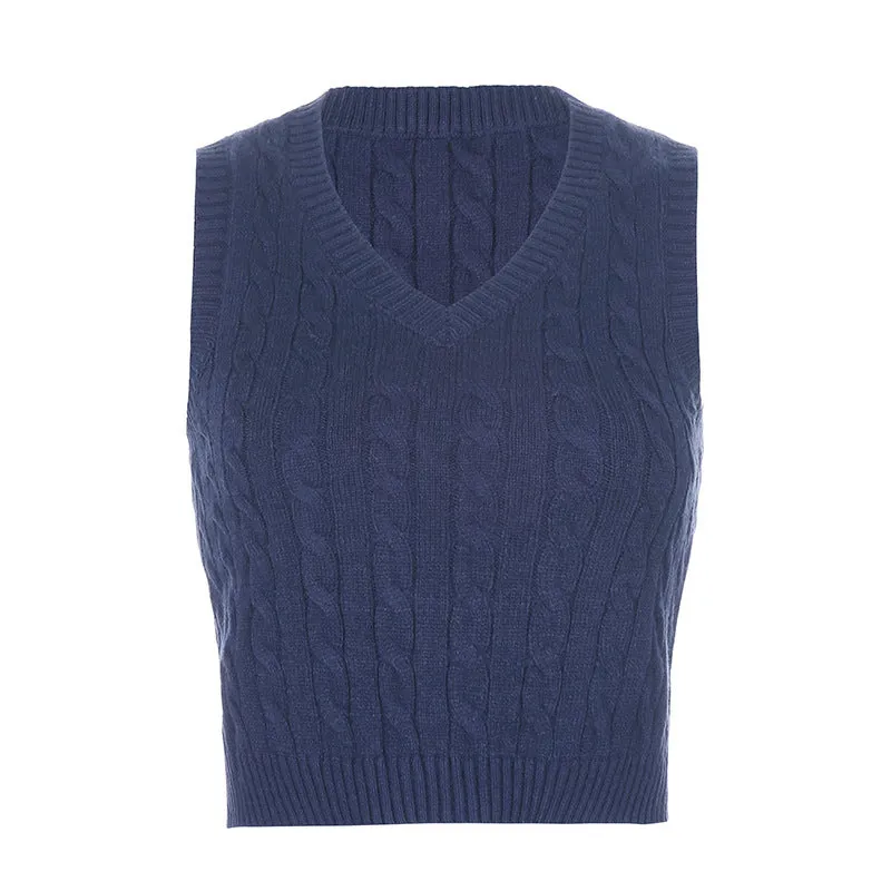 Top Of The Class Sweater Vest sold by Empty Soda product image thumbnail 4