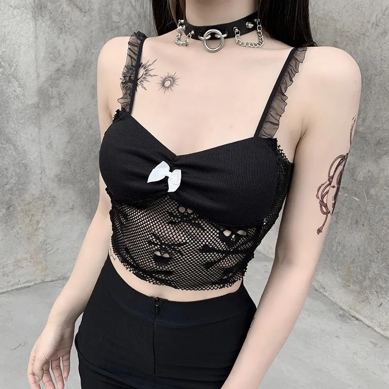 Deadly Beauty Skull Crop Top sold by Empty Soda product image thumbnail 2