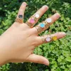 Chain Smiley Ring sold by Empty Soda