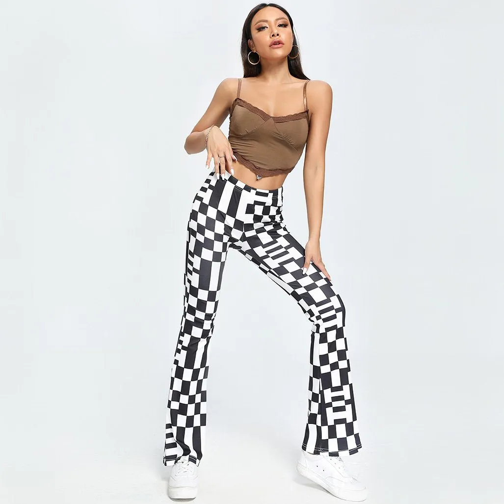 Checking U Out Flare Pants sold by Empty Soda product image thumbnail 4