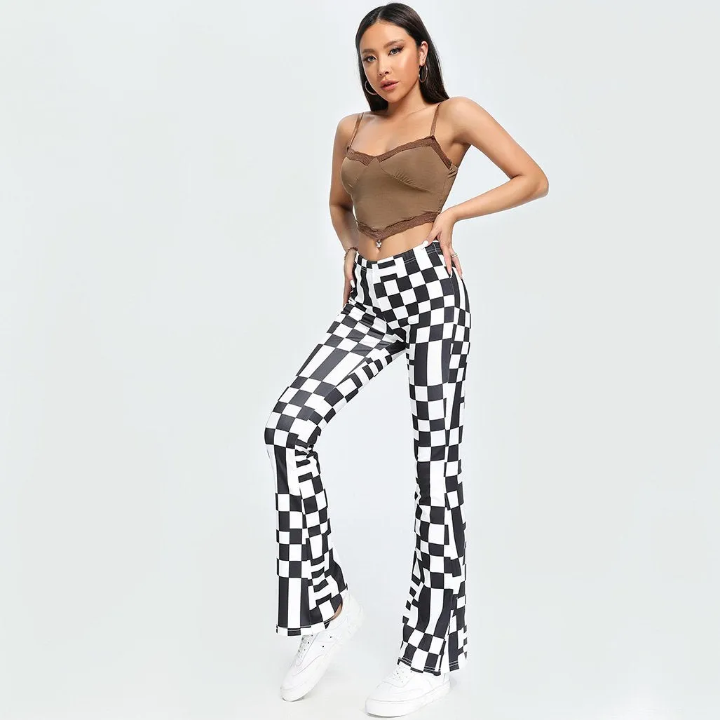 Checking U Out Flare Pants sold by Empty Soda product image thumbnail 5