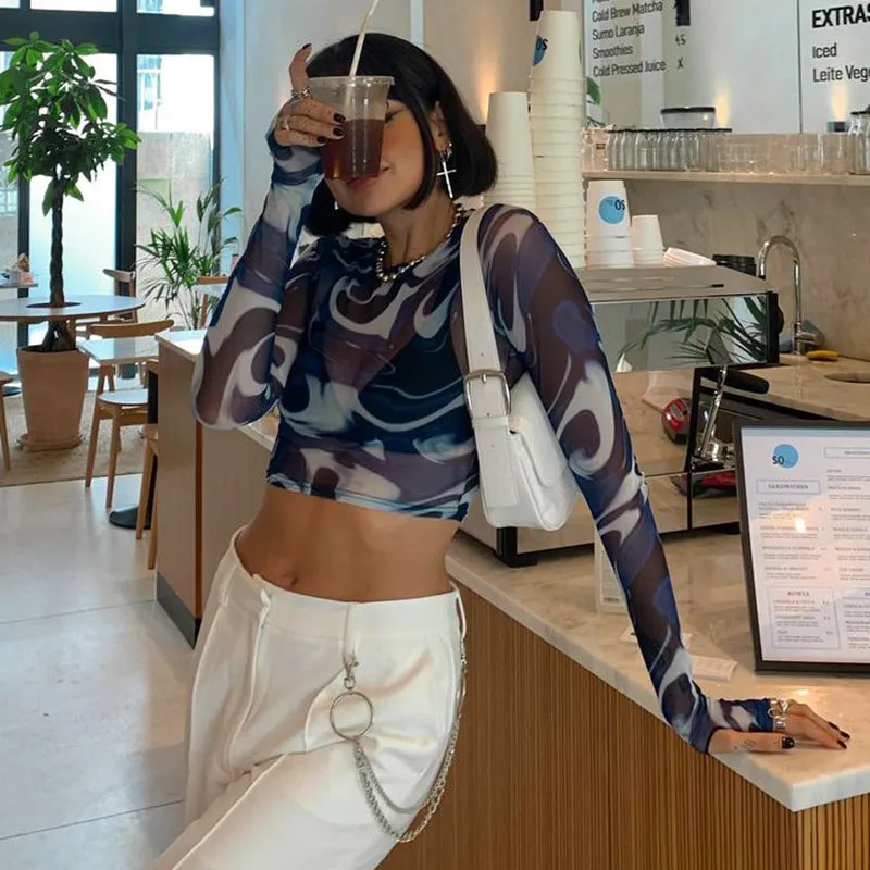 See Right Through Me Crop Top sold by Empty Soda product image thumbnail 2