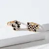 Cute Check Ring Set sold by Empty Soda