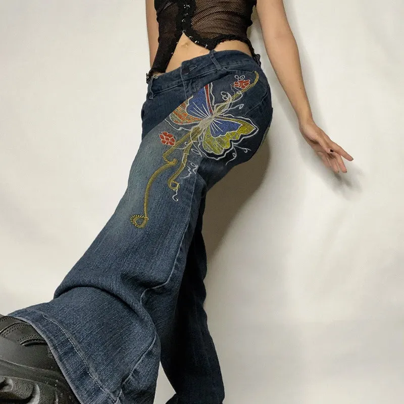 Butterfly Tattoo Jeans sold by Empty Soda product image thumbnail 2