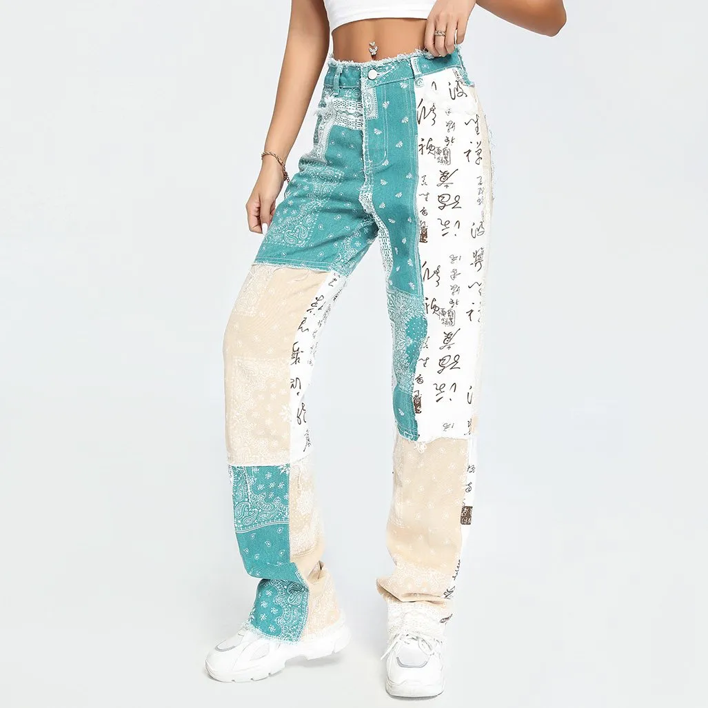 Status Symbol Patchwork Pants sold by Empty Soda