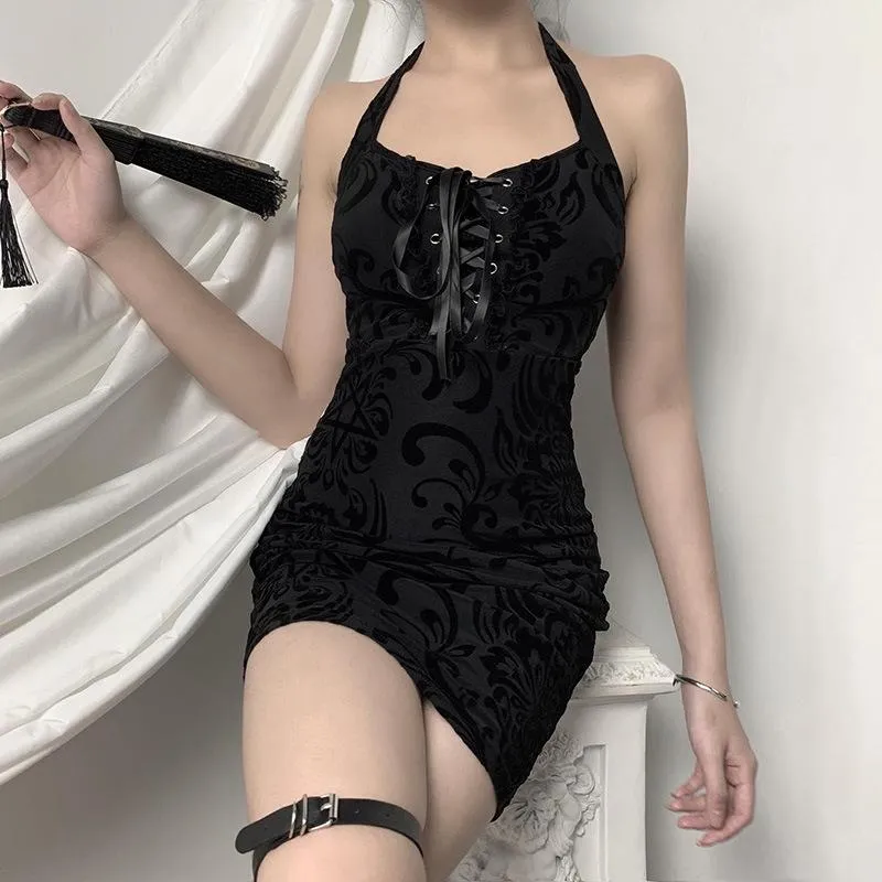 Darkest Desires Lace Dress sold by Empty Soda product image thumbnail 2