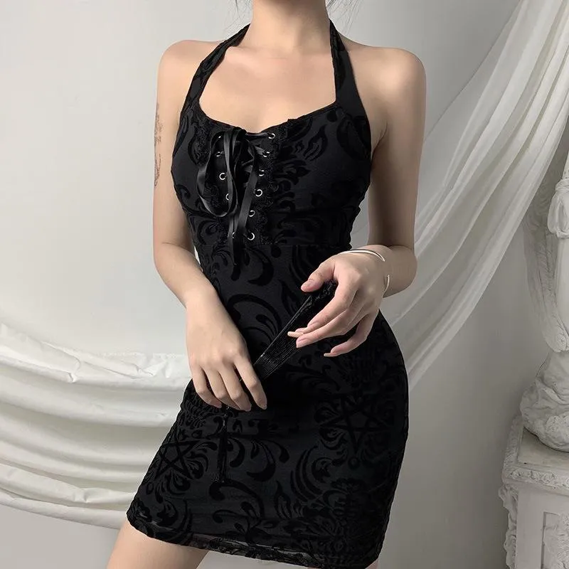 Darkest Desires Lace Dress sold by Empty Soda product image thumbnail 3