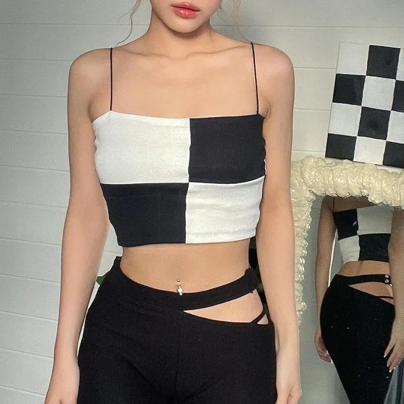So Checked Out Crop Top sold by Empty Soda product image thumbnail 2