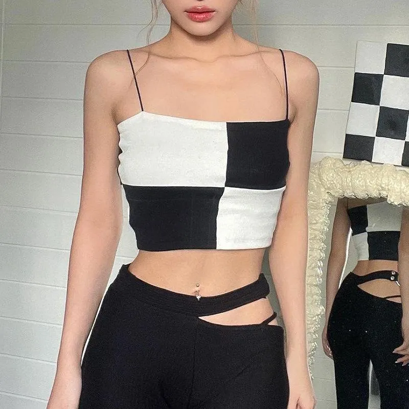 So Checked Out Crop Top sold by Empty Soda product image thumbnail 3