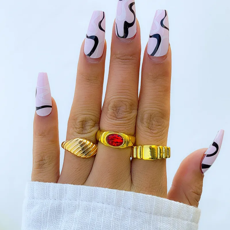 Ruby Revelation Ring Set sold by Empty Soda
