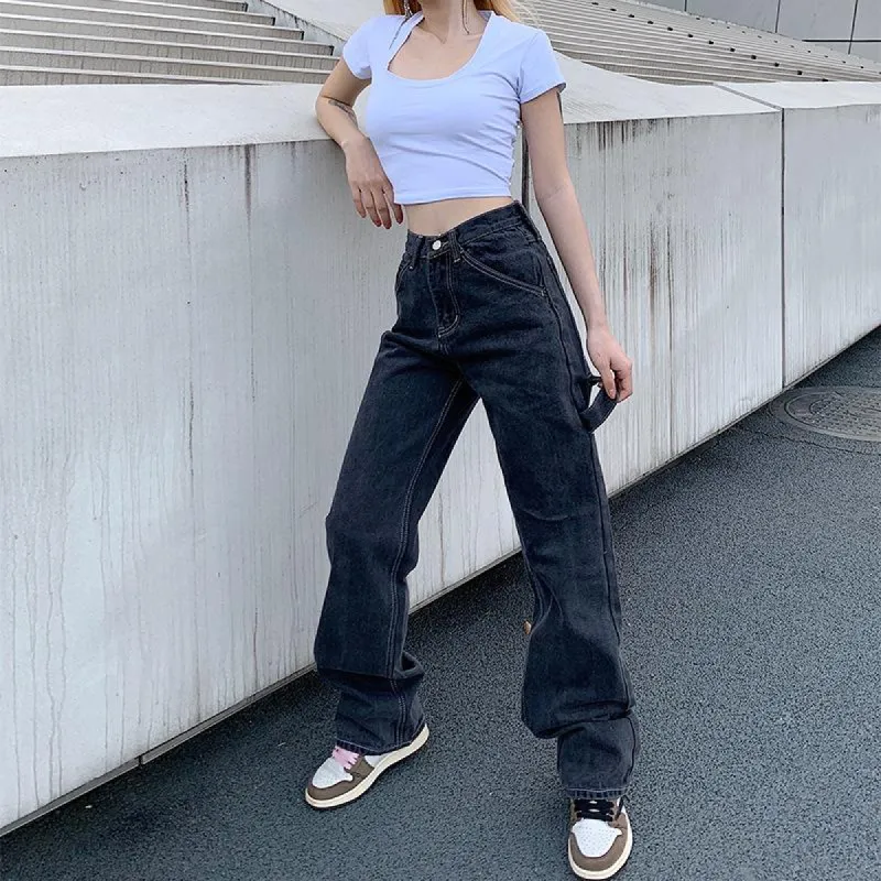 Ain't Your Wifey Type Loose Fitting High Waisted Jeans sold by Empty Soda