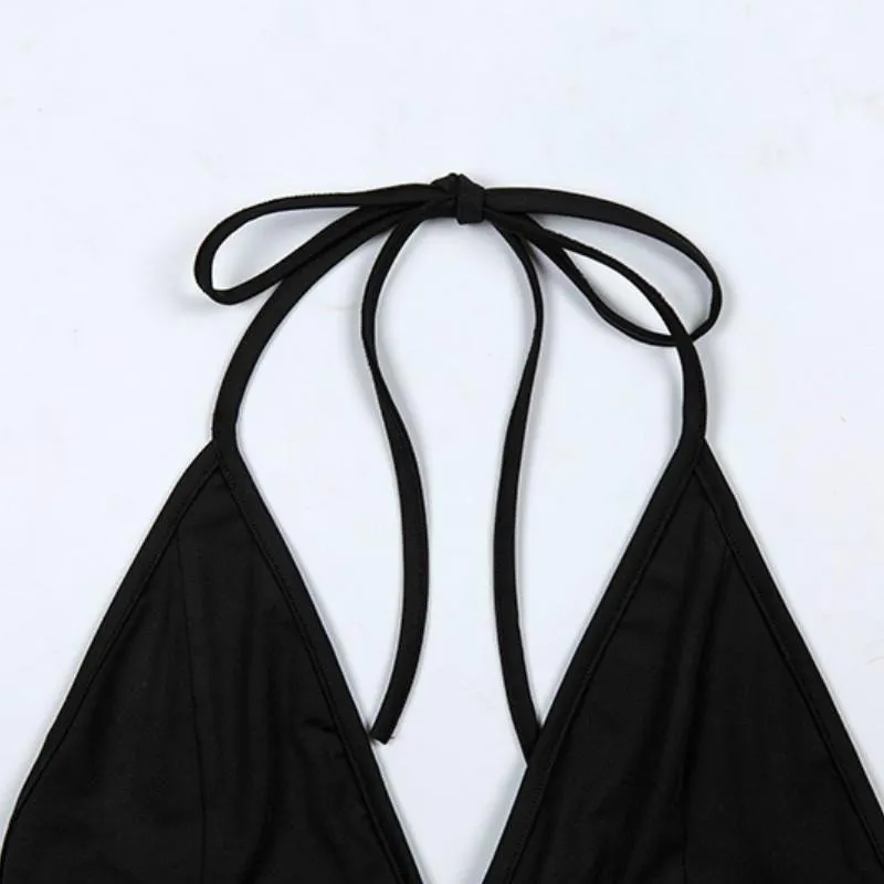 Verified Vixen Chain Halter Crop Top sold by Empty Soda product image thumbnail 5